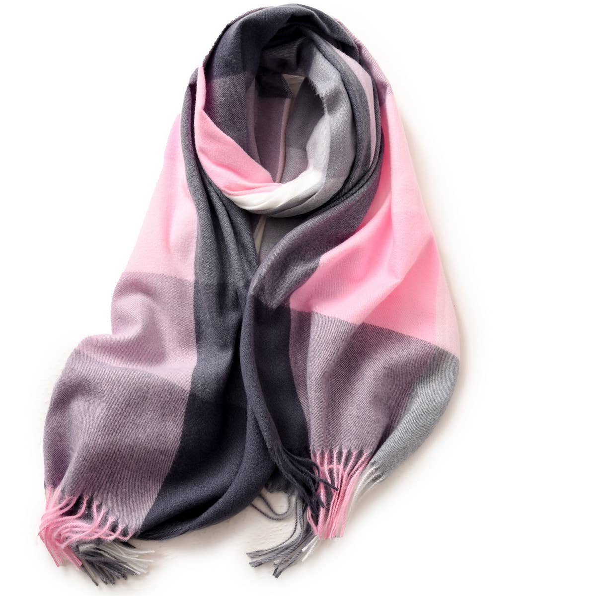 Elegant Plaid Shawl - Winter Scarf for Women