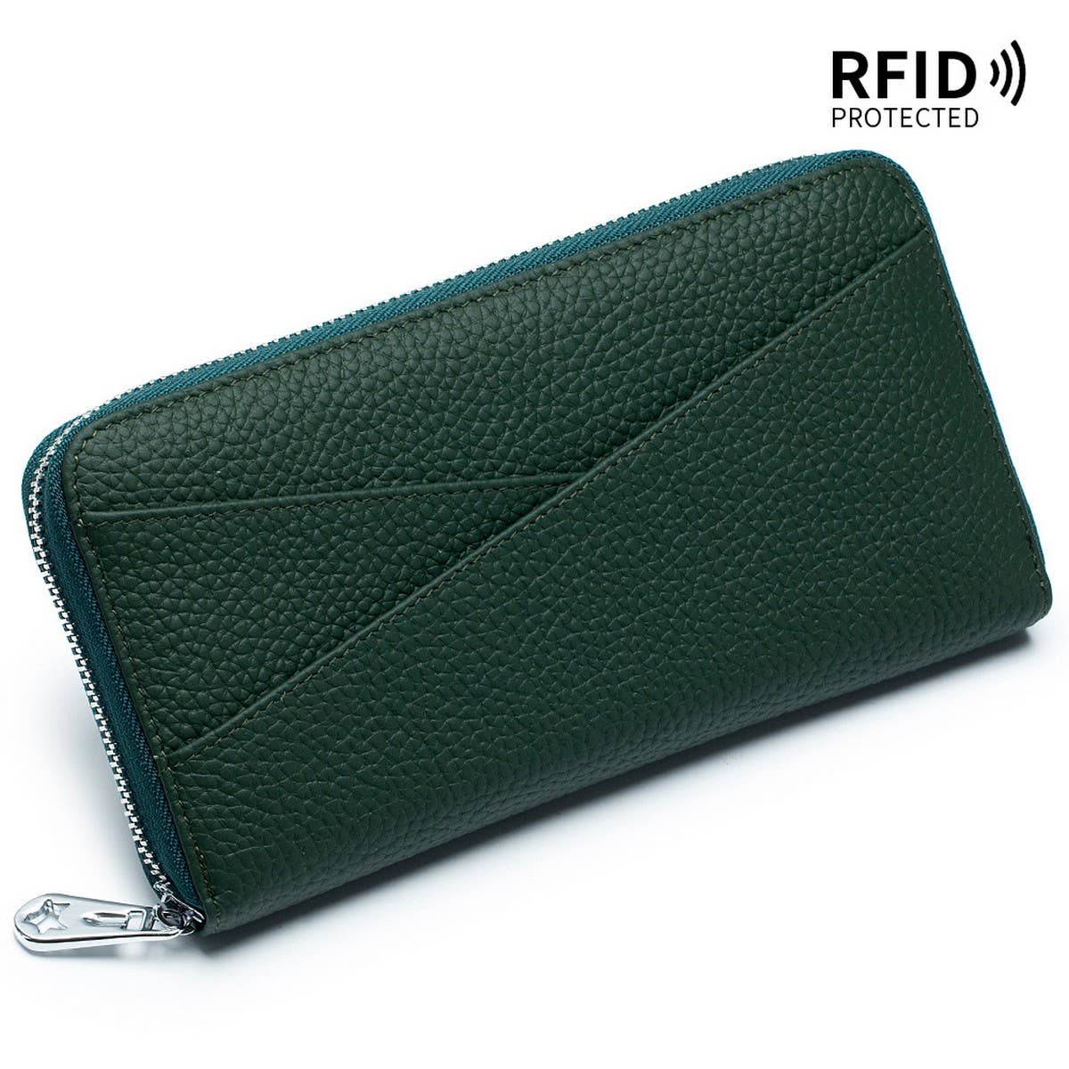 TOP LAYER COWHIDE ACCORDION CARD HOLDER WALLET_CWAB3707