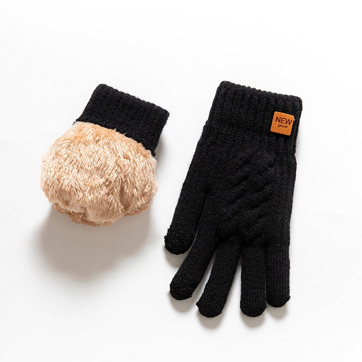 CWAG00555_WINTER KNIT THERMAL SKI CYCLING GLOVES