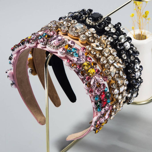 FASHION RETRO DIAMOND HEADBAND_CWAHA1981