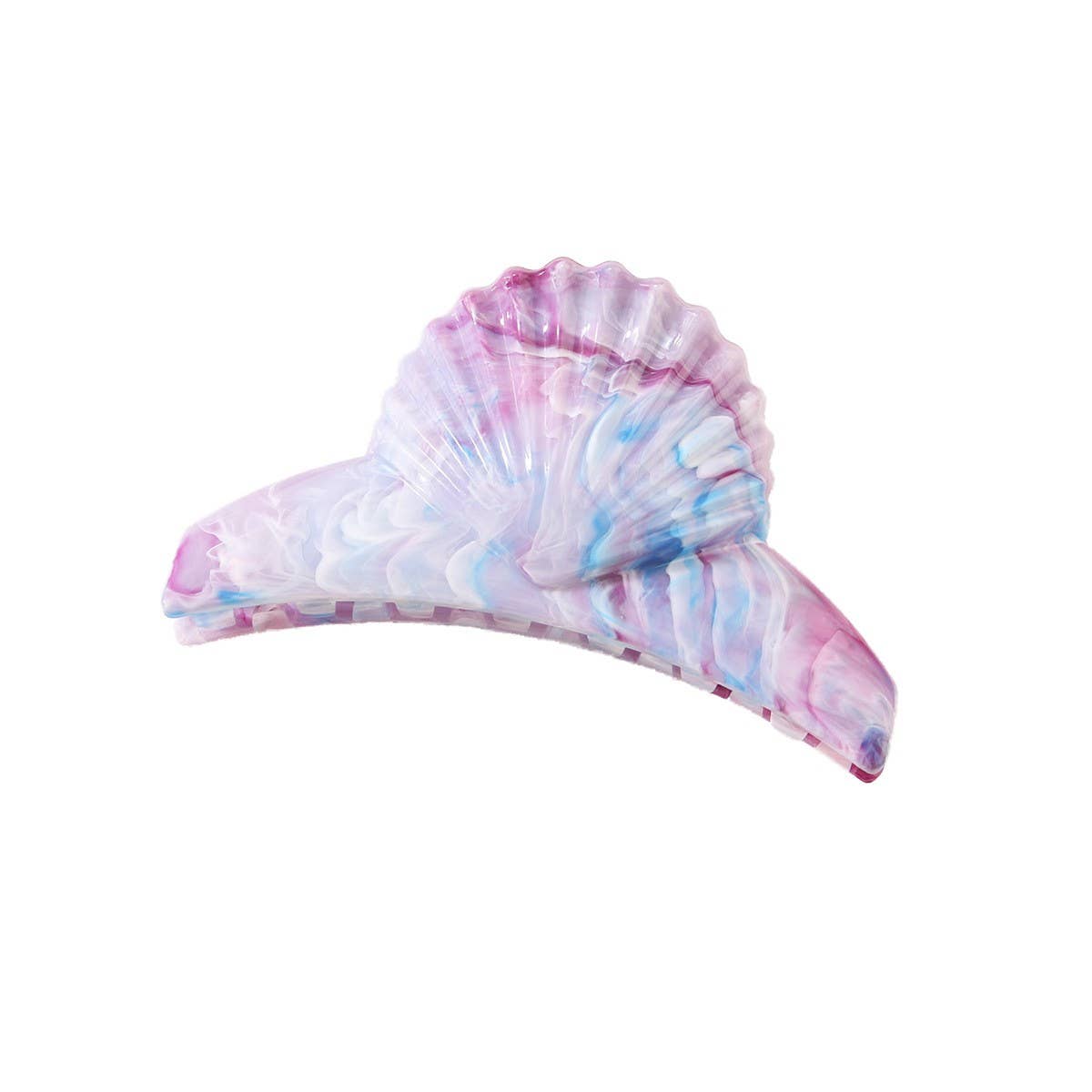 CWAHA07428_MARBLE SHELL HAIR CLAW CLIP FOR WOMEN UPDO