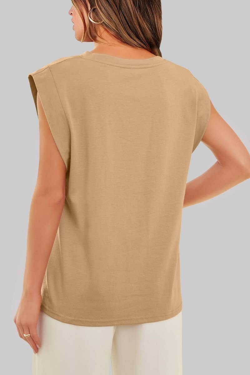 CWTTS1352_SUMMER ROUND NECK LOOSE CASUAL VEST TOP