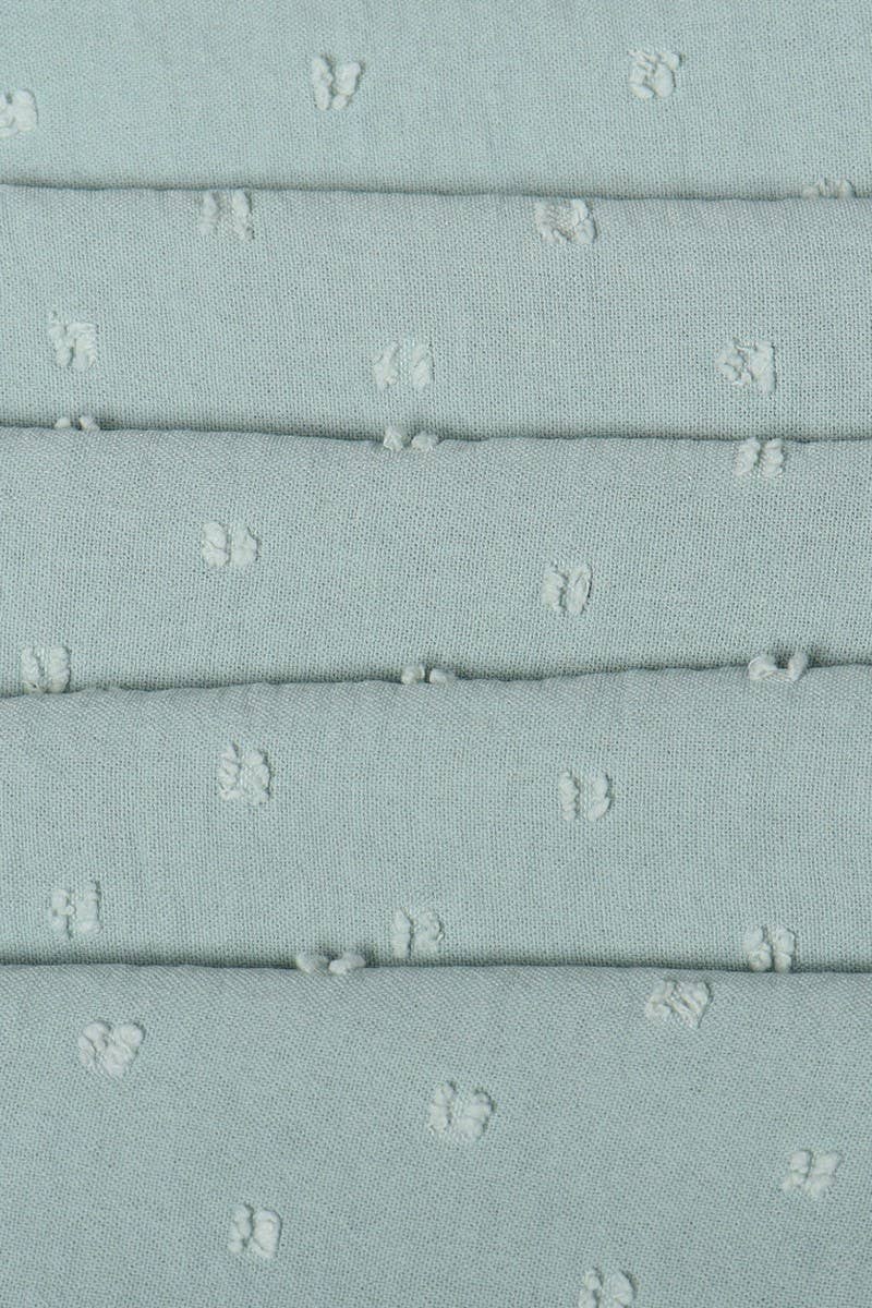 CWDSD4003_V-NECK PINCHED WAIST JACQUARD SHORT DRESS