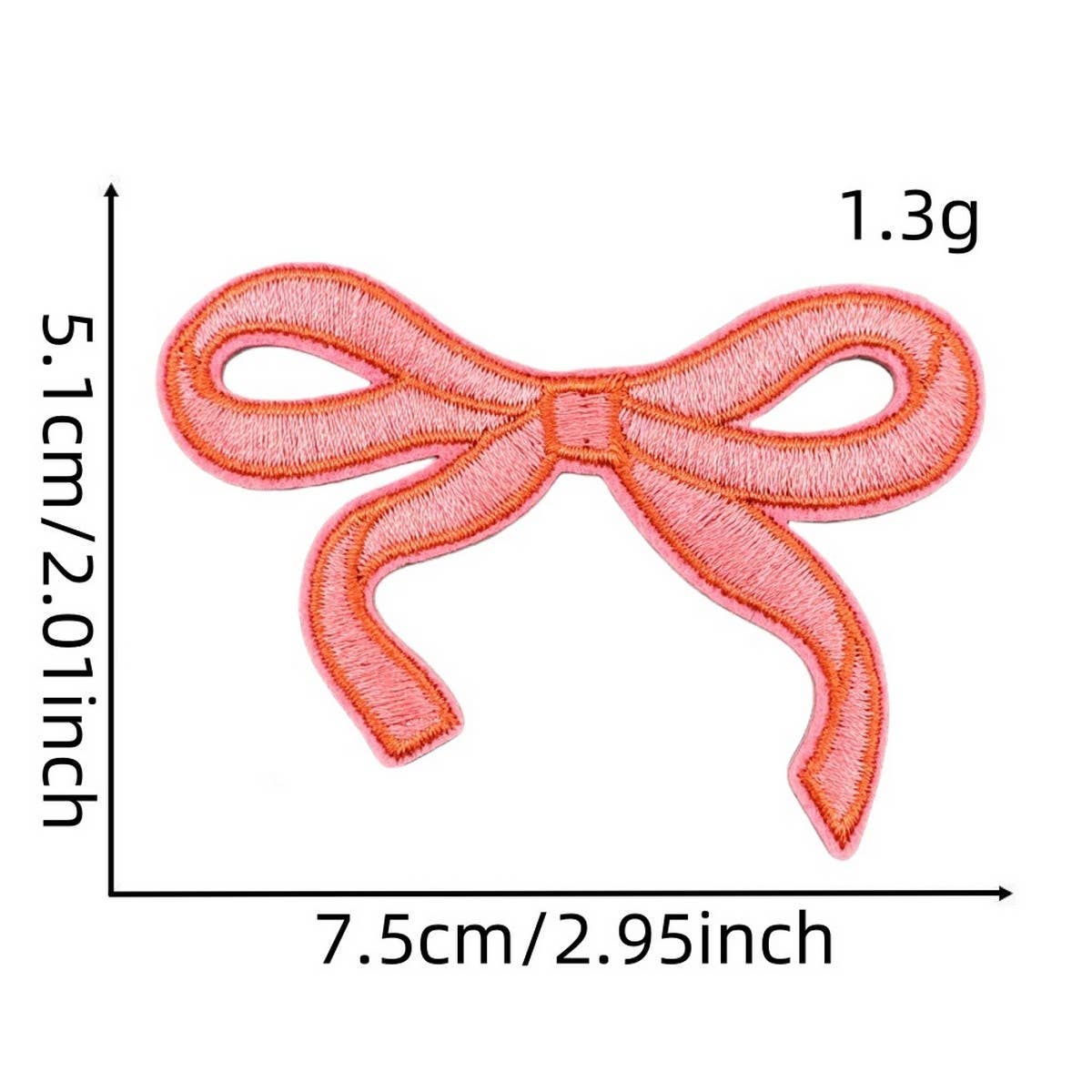 NEW BABY COLORFUL BOW EMBROIDERED PATCH