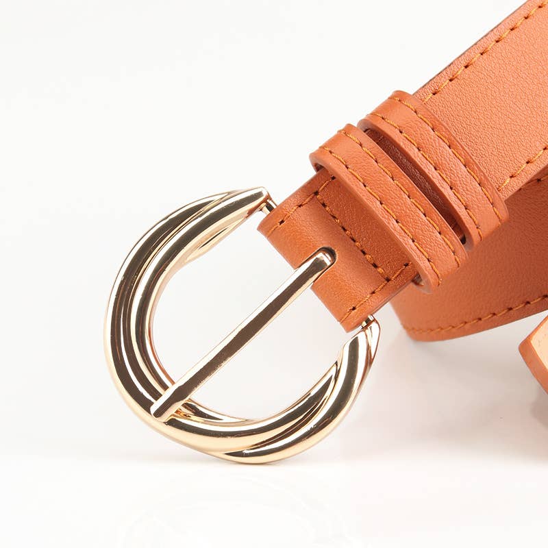 Fashionable versatile and simple alloy belt