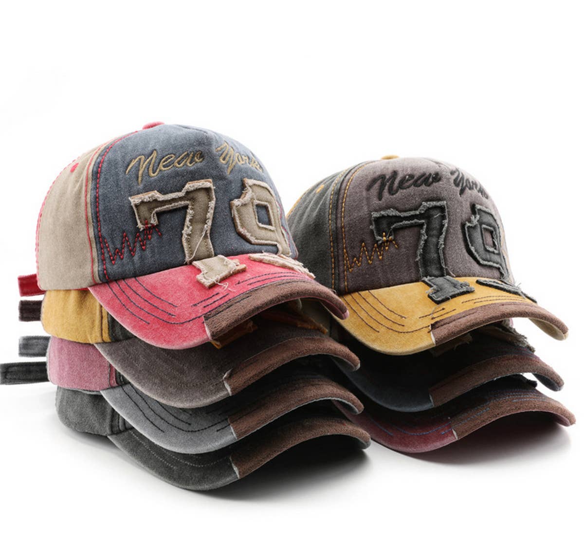 CWAH3225_KOREAN WASHED OLD SUN PROTECTION BASEBALL CAP