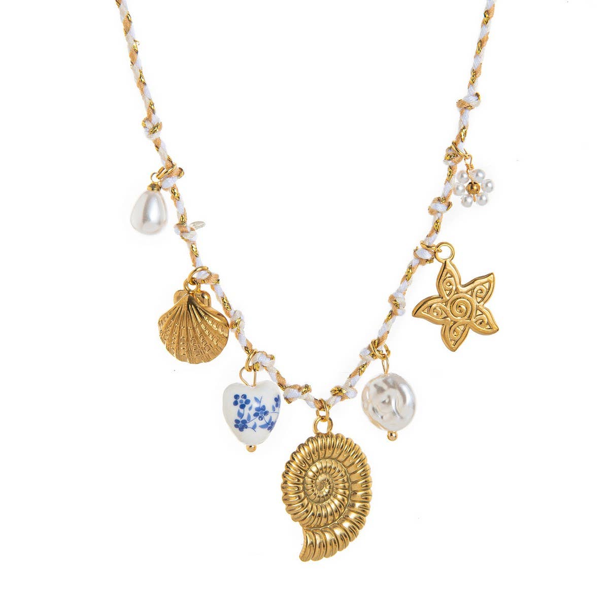 Summer seaside personality shell necklace_CWMM5716