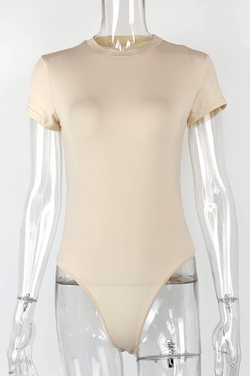 CWSJS1371_SUMMER NEW CASUAL SHORT-SLEEVED TIGHTS