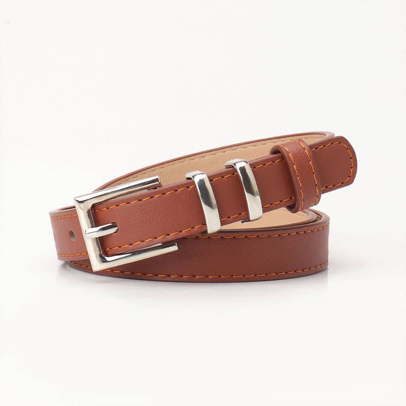 Fashionable versatile and simple button-down belt