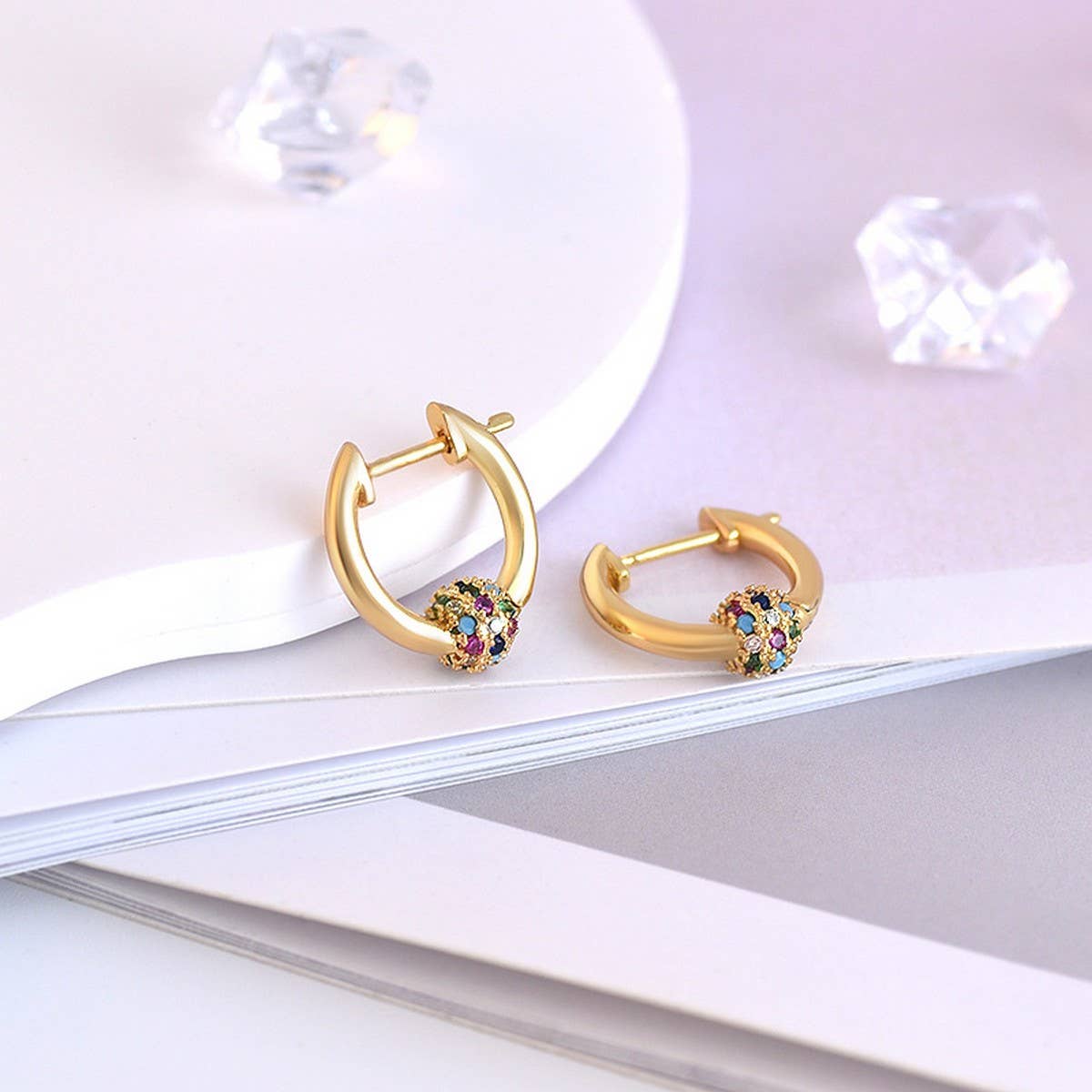 FASHIONABLE COMMUTER TEMPERAMENT HOOP EARRINGS