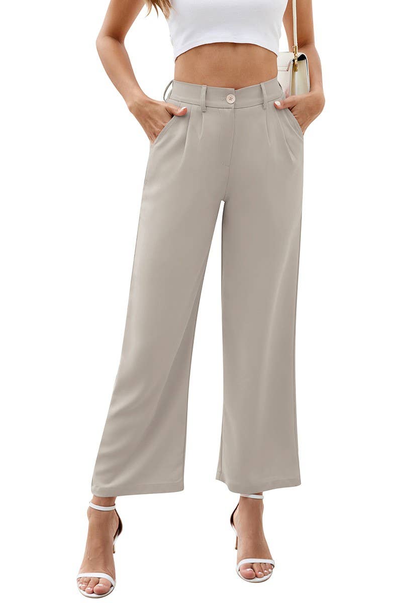 CWBLP1802_WIDE-LEG HIGH WAIST BELT POCKET TROUSERS