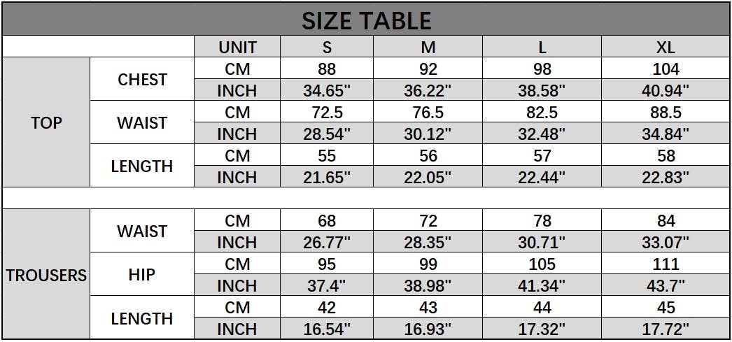 A two-piece set of solid-colored half skirts