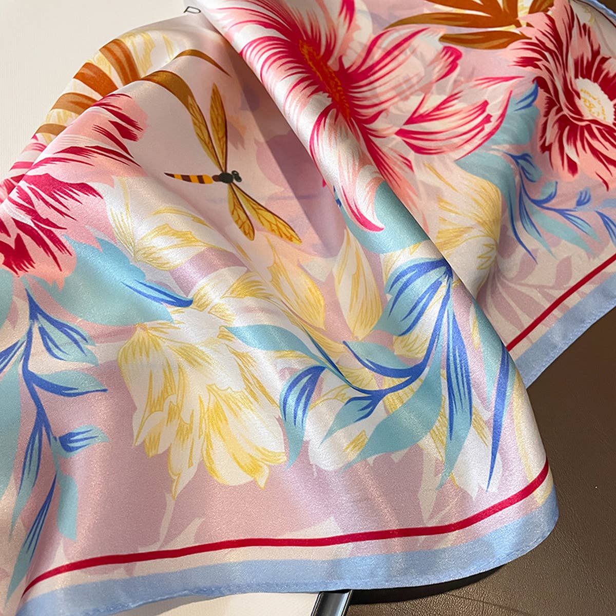 Pure Silk Scarf for Women Elegant Square Neck Wrap_CWASC0605