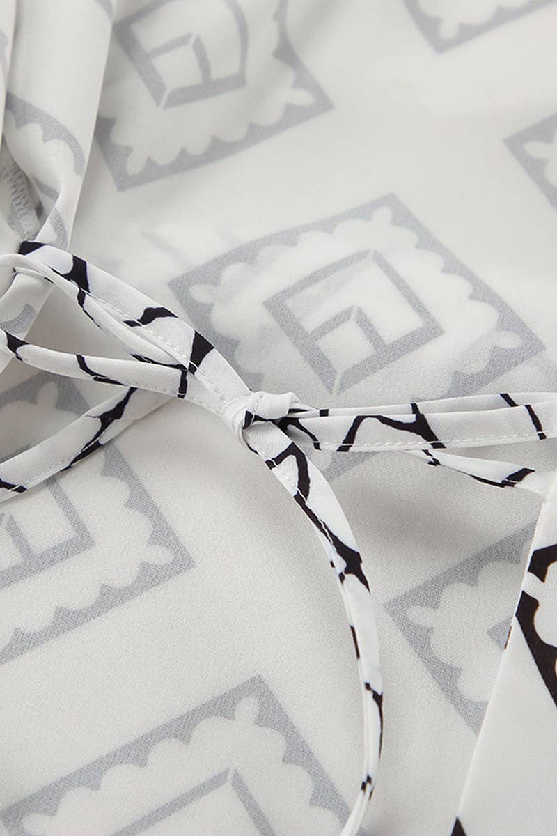 CWSPJ0371_PRINTED LONG-SLEEVED ROBE AND SHORTS PAJAMA SET