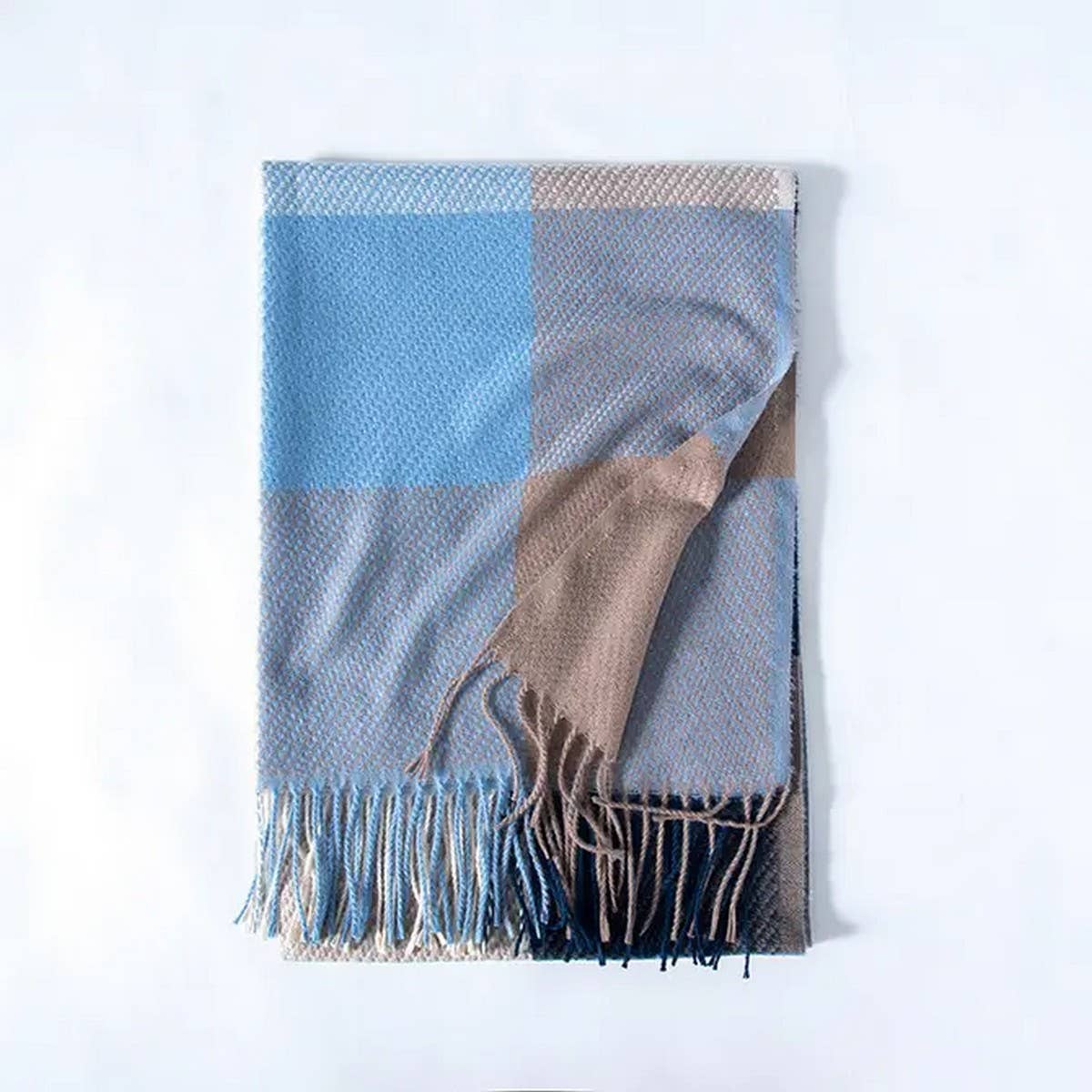 AUTUMN WINTER PLAID  THICK SHAWL SCARF_CWASC0176