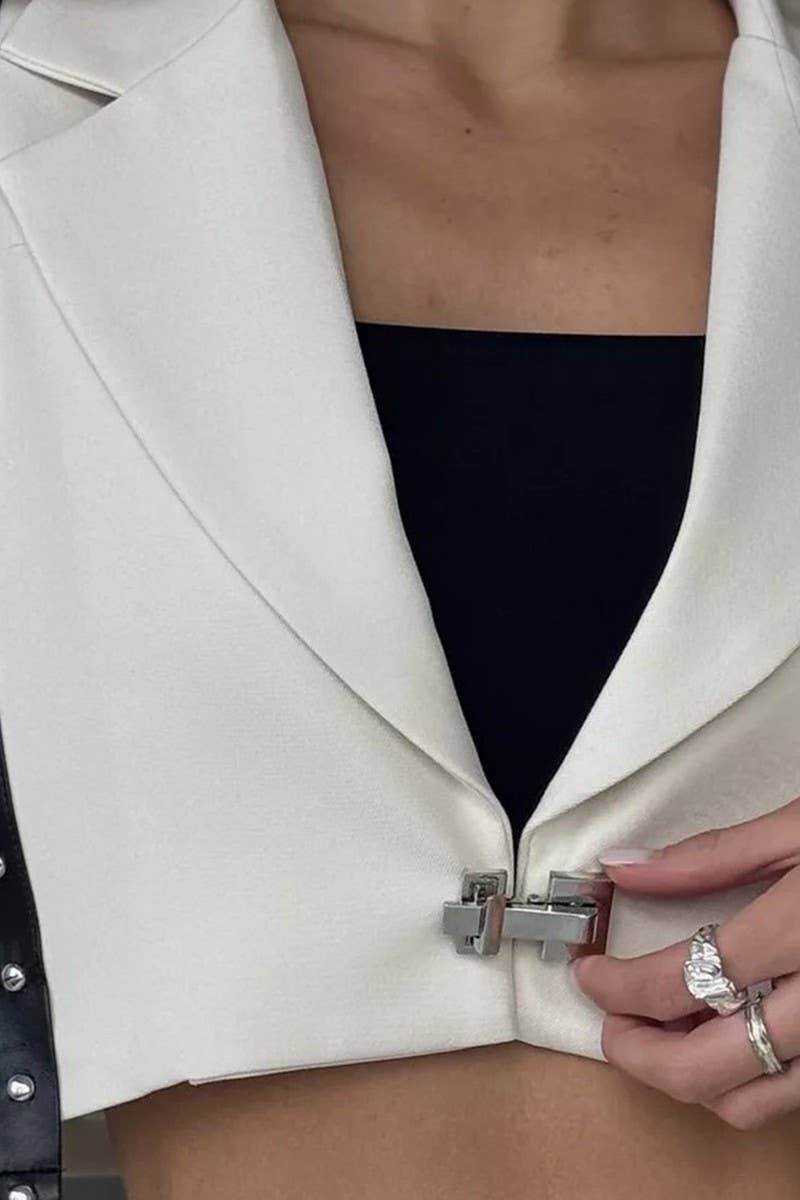 CWSTB1516_LEATHER BELT CONTRAST COLOR SMALL SUIT