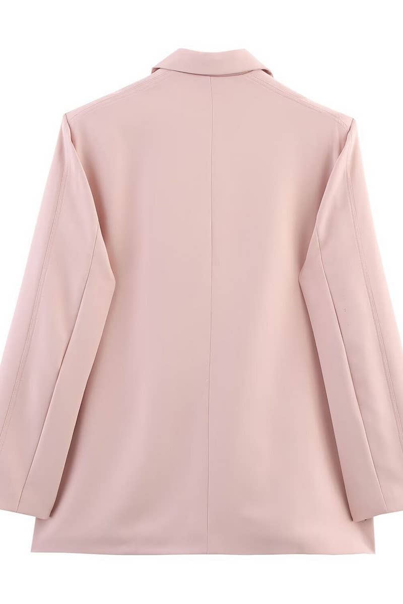 CWSBSL0167_SPRING LOOSE SUIT JACKET + STRAIGHT PANTS SUIT