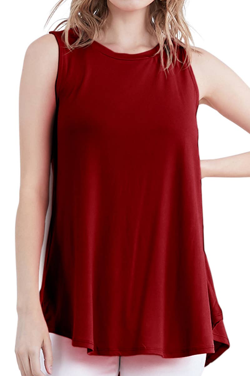 AWTTSL132_SLEEVELESS TUNIC FLOUNCE TOP