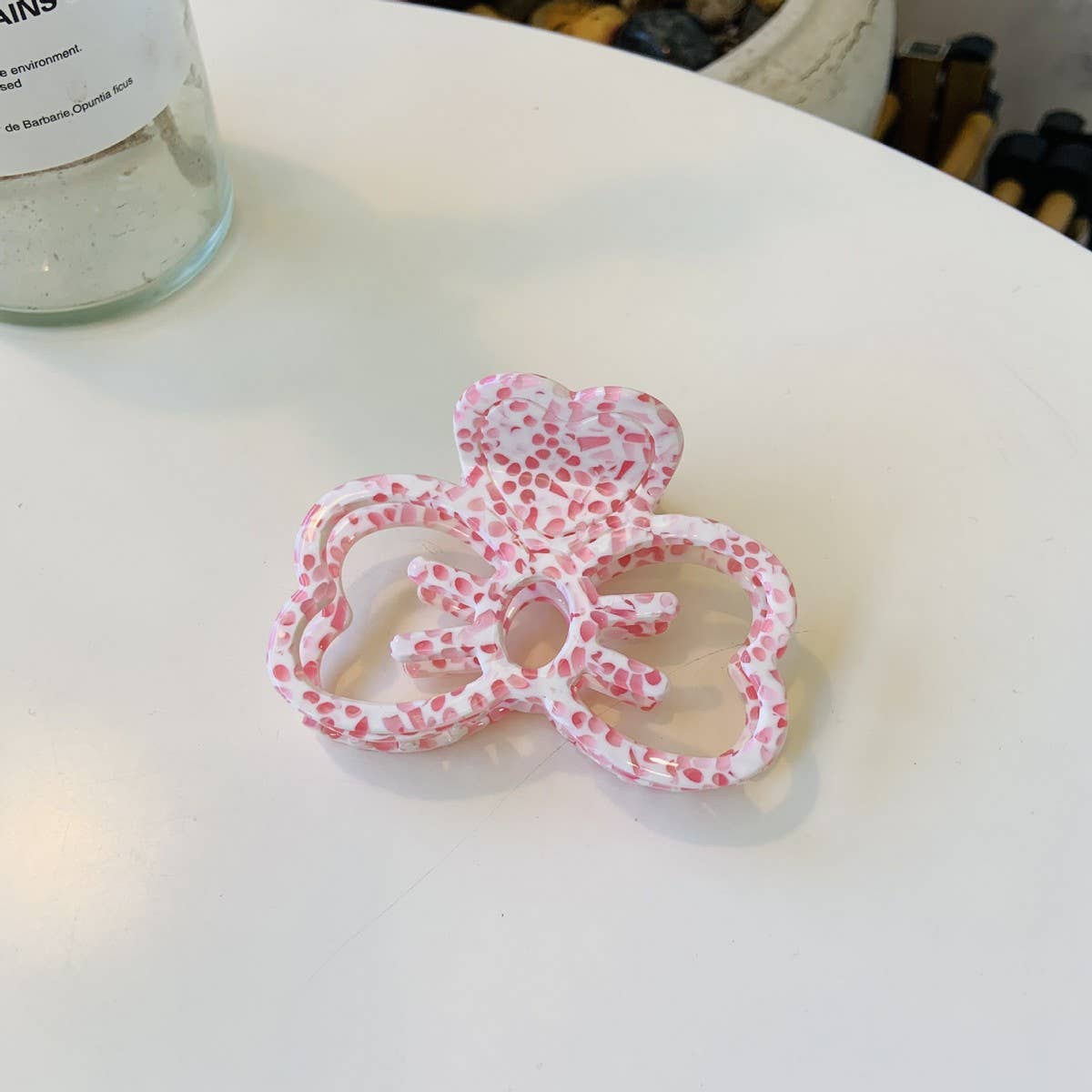 CWAHA1534_CAT FACE BOW HAIR CLAW CLIP