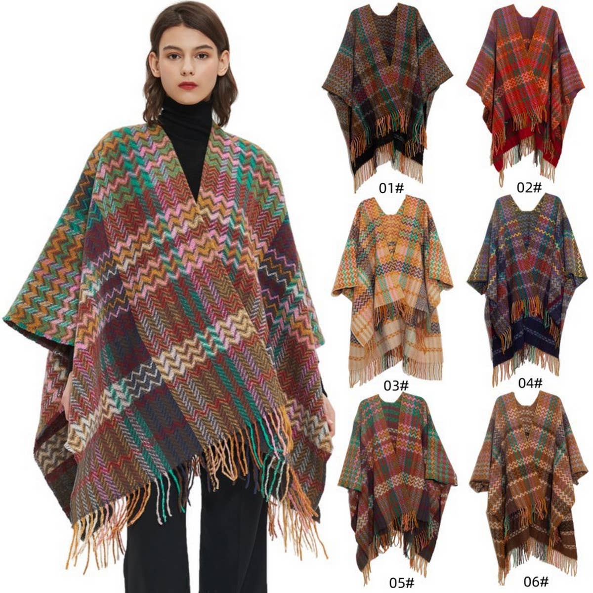 2024 NEW STYLE SHAWL WITH SLEEVES AND TASSELS_CWASC1204