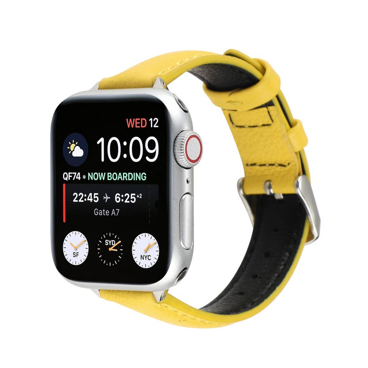 IWATCH9-1SE WOMEN'S APPLE WATCH8 SLIM LEATHER STRAP