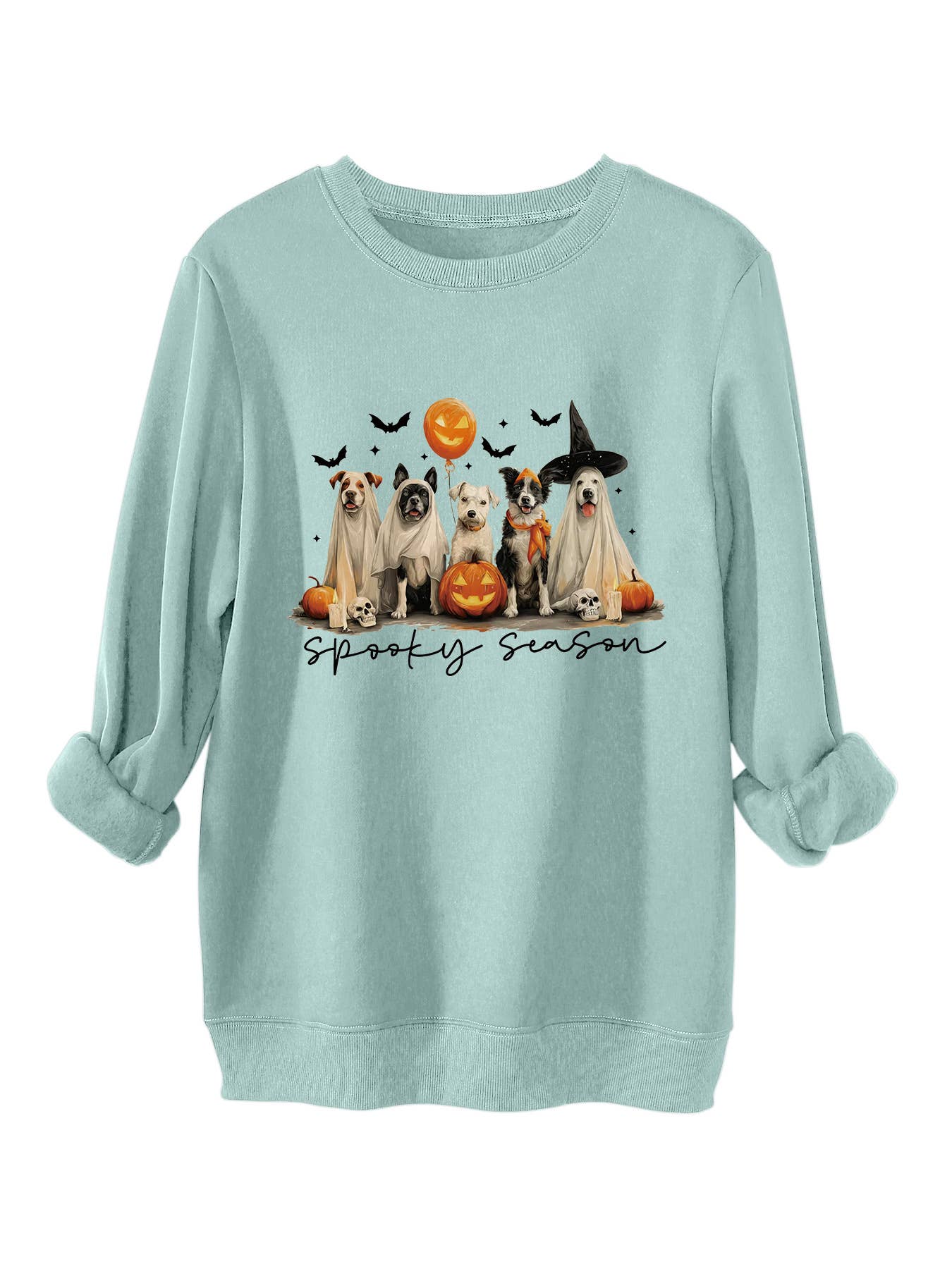 Cute and fun Halloween printed thick warm hoodie