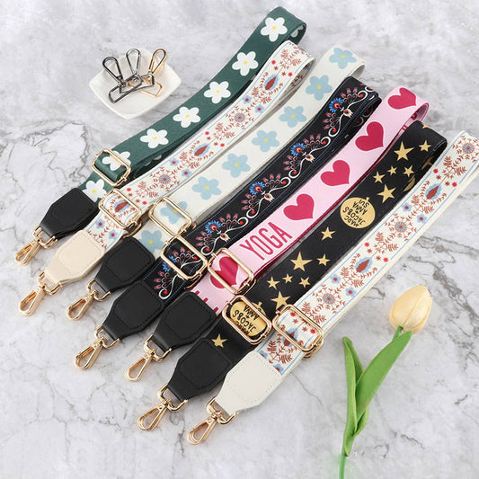WOMEN ADJUSTABLE COLOR WIDE SHOULDER BAG STRAP