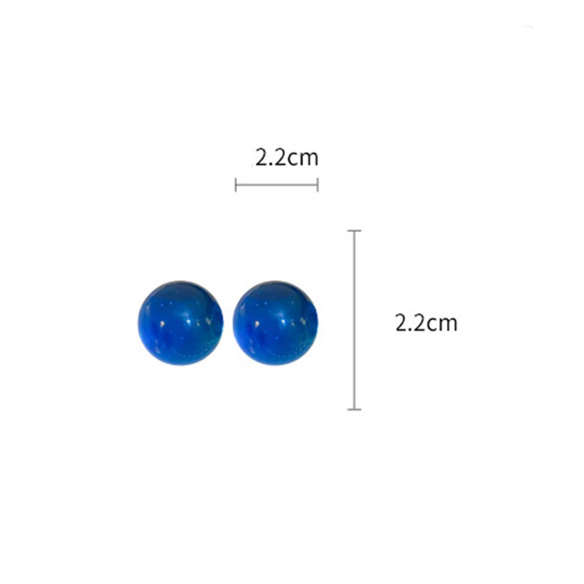 SWEET DOPAMINE COLORFUL JELLY ROUND EARRINGS