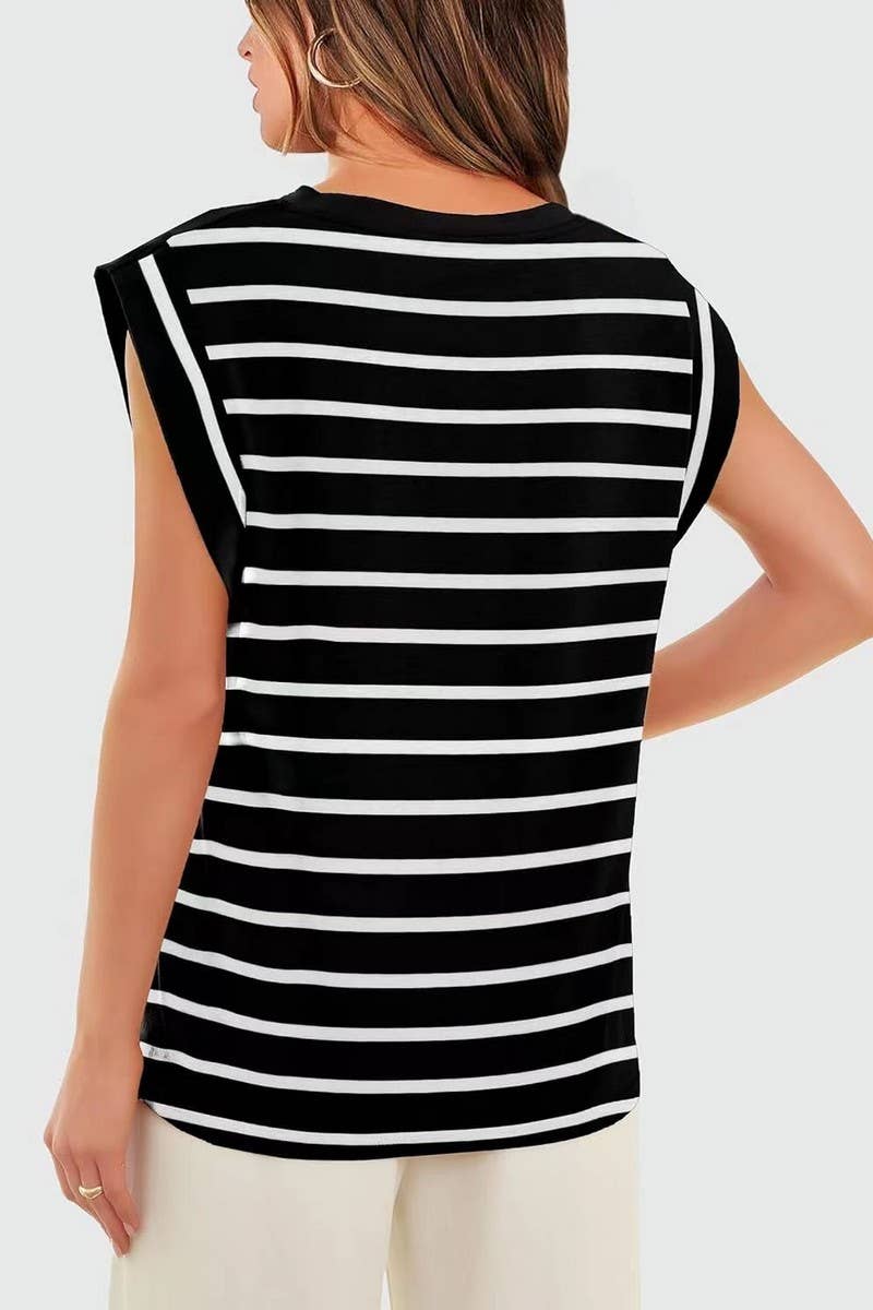 CWTTSL0241_Round Neck Sleeveless Knit Top