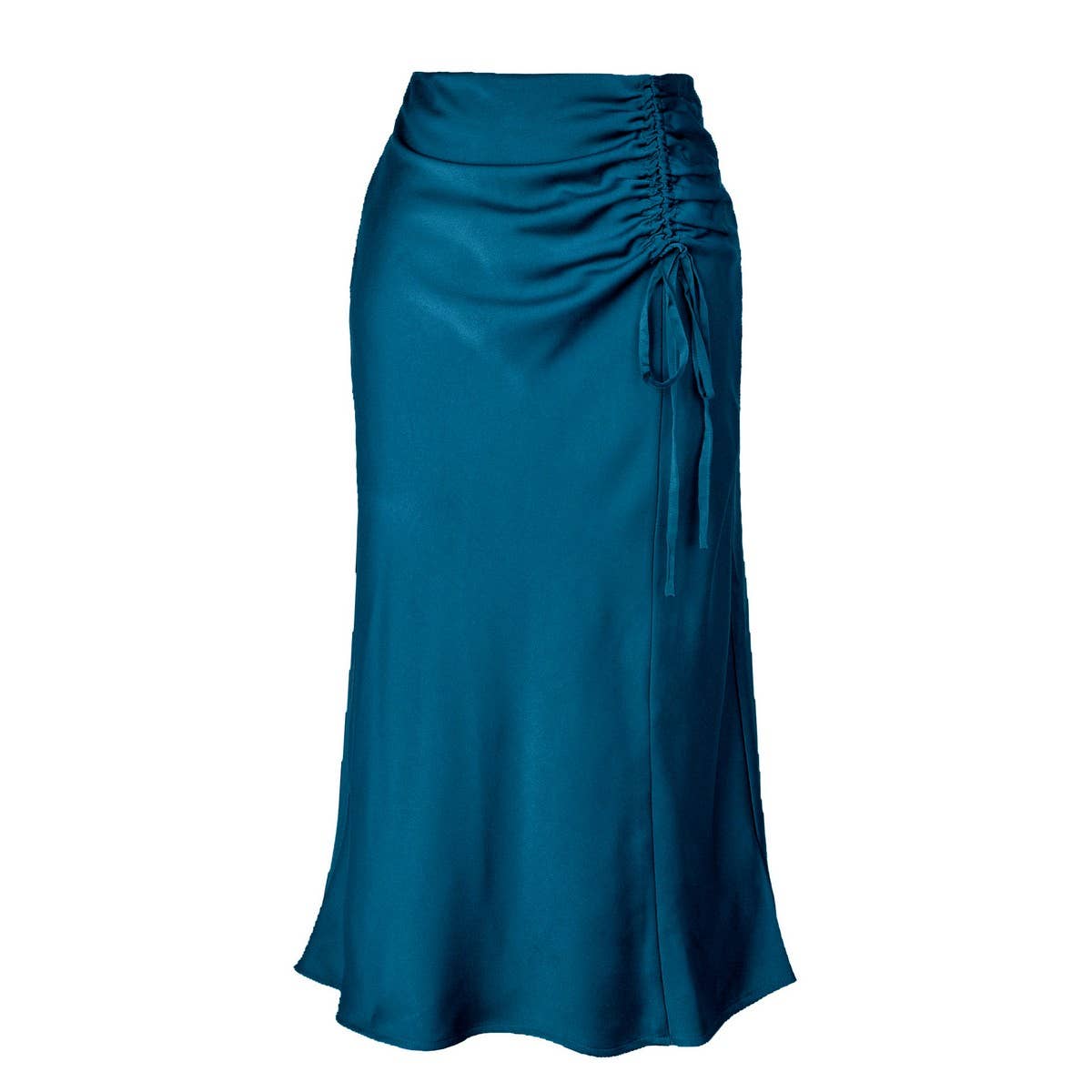 RUFFLED SKIRT HIGH WAIST SOLID COLOR SHORT SKIRT
