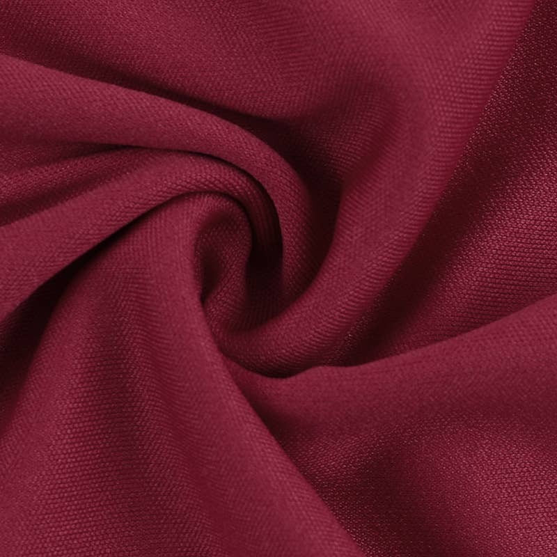 ELEGANT CREW-NECK ROSE LONG-SLEEVED DRESS