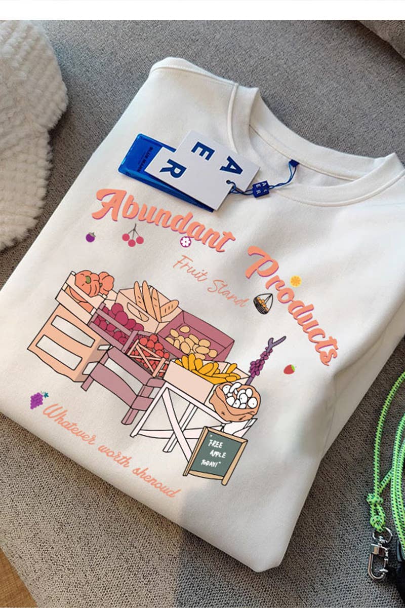 CWTTS0976_FUN PRINTED SHORT SLEEVE T SHIRT