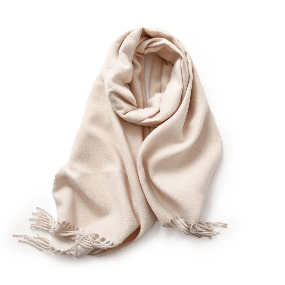 Fashion Scarf - Soft Faux Cashmere with Tassels_CWASC0174