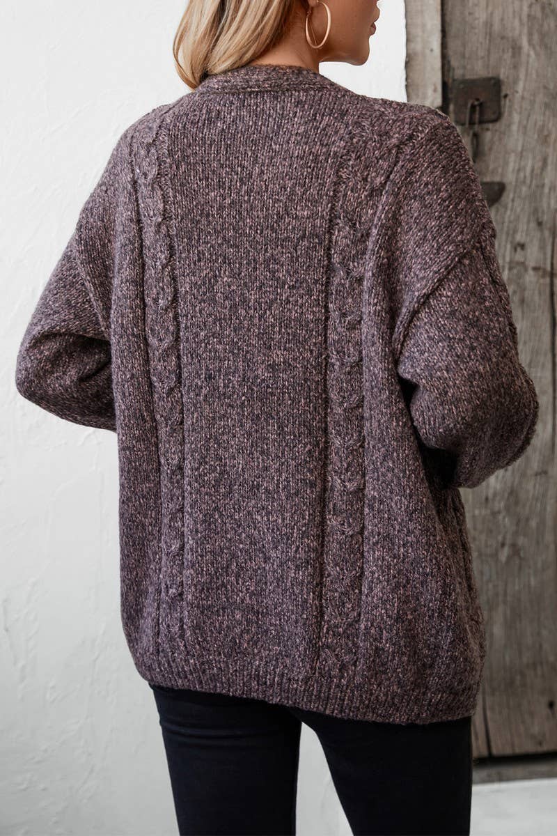 CWOSWL2920_CASUAL LONG SLEEVE POCKET KNIT CARDIGAN