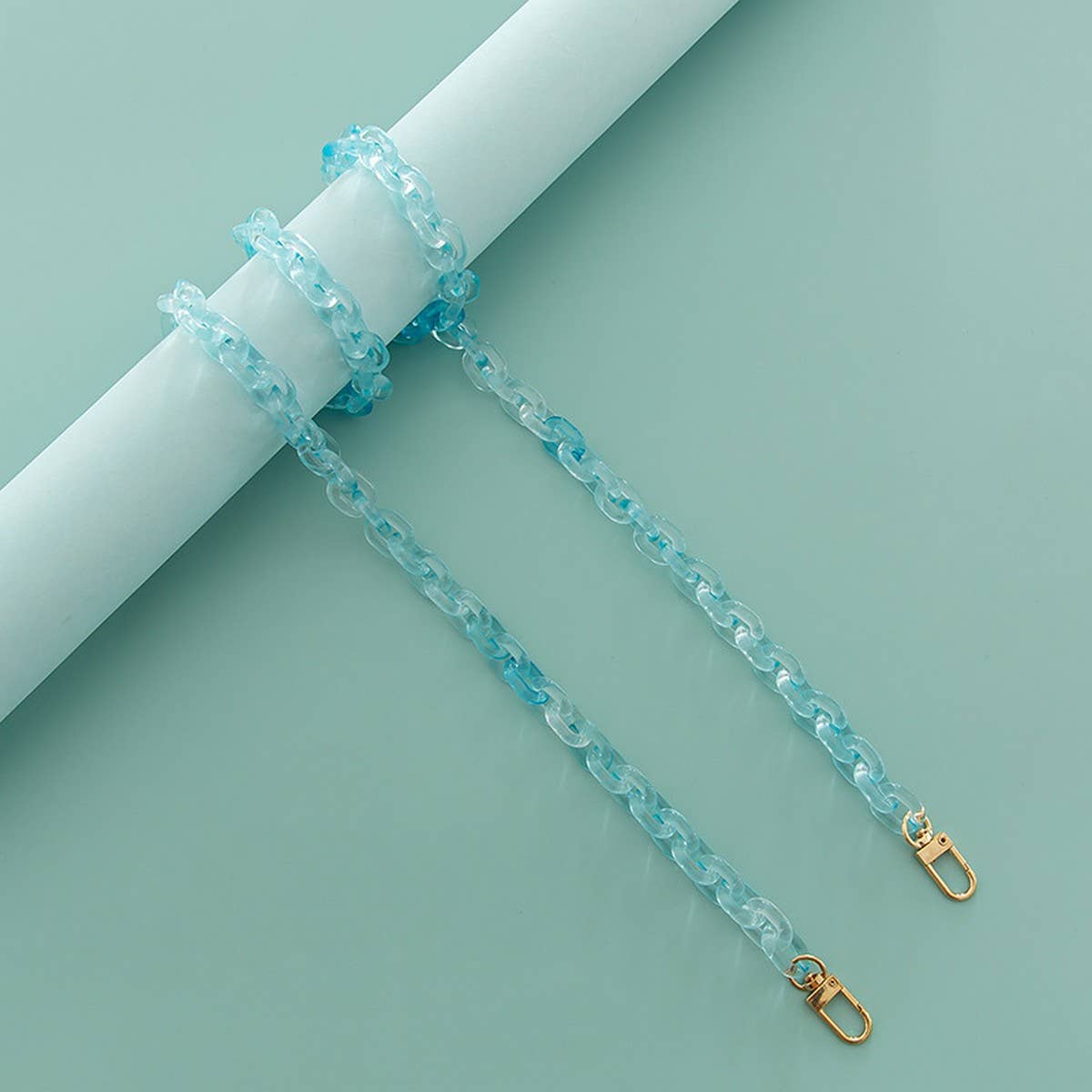 47.24" Jelly Crystal Clear Chain Bags Strap_CWMM5069