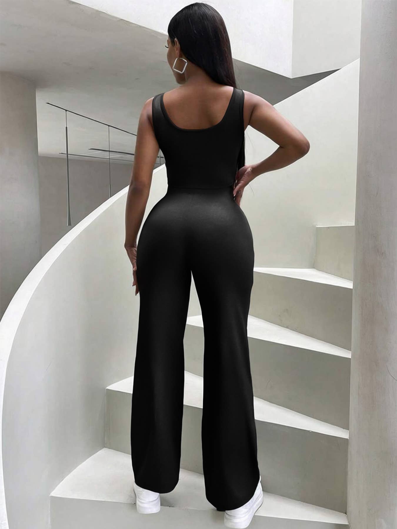 Casual fashion crop vest pants two-piece set