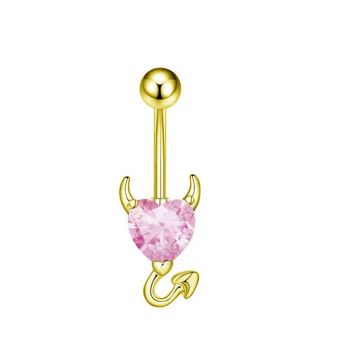 Zircon Belly Piercing Set – Mixed Charm Styles_CWMM9188