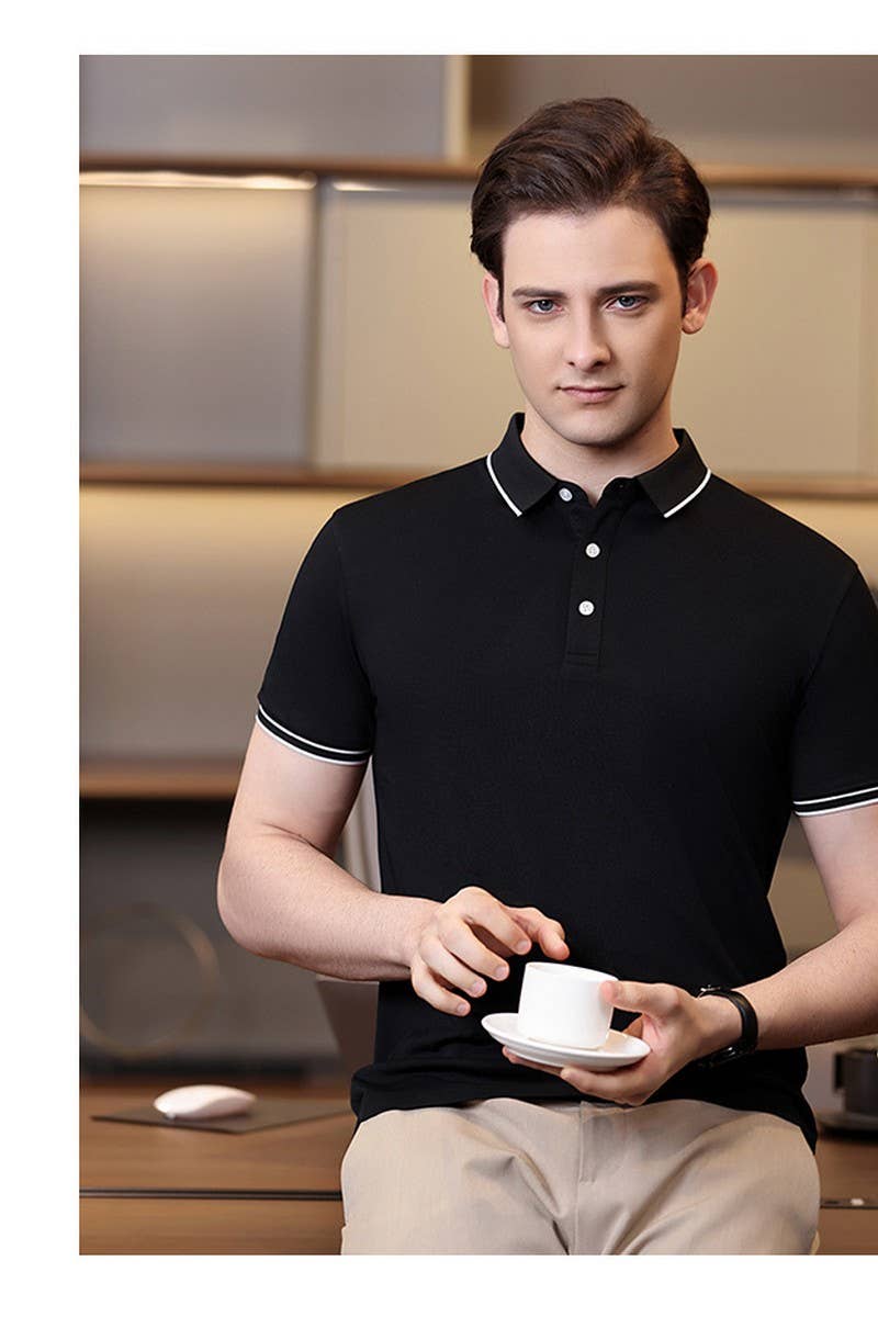 CWTBLS02449_EFFORTLESS STYLE SOLID POLO GOES WITH EVERYTHIN