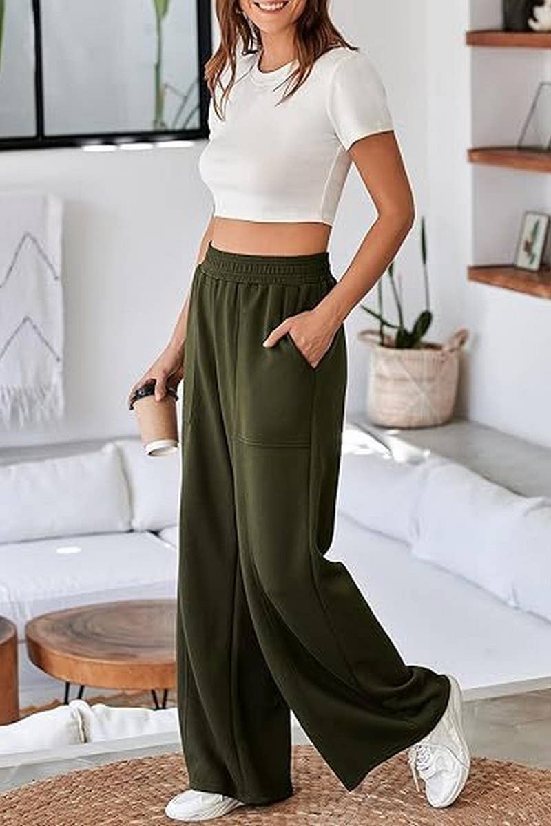 CWBLP01043_CASUAL HIGH WAIST WIDE LEG PANTS