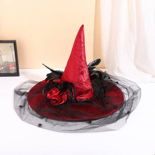 CWAH4023_HALLOWEEN GHOST FESTIVAL WITCH HAT NEW PARTY PROPS