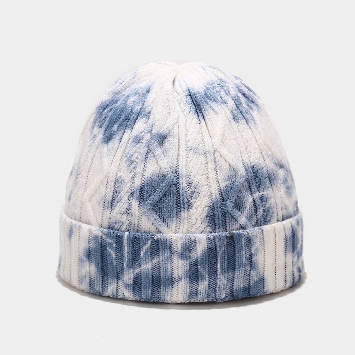 NEW WARM TIE-DYE KNITTED HAT_CWAH1588