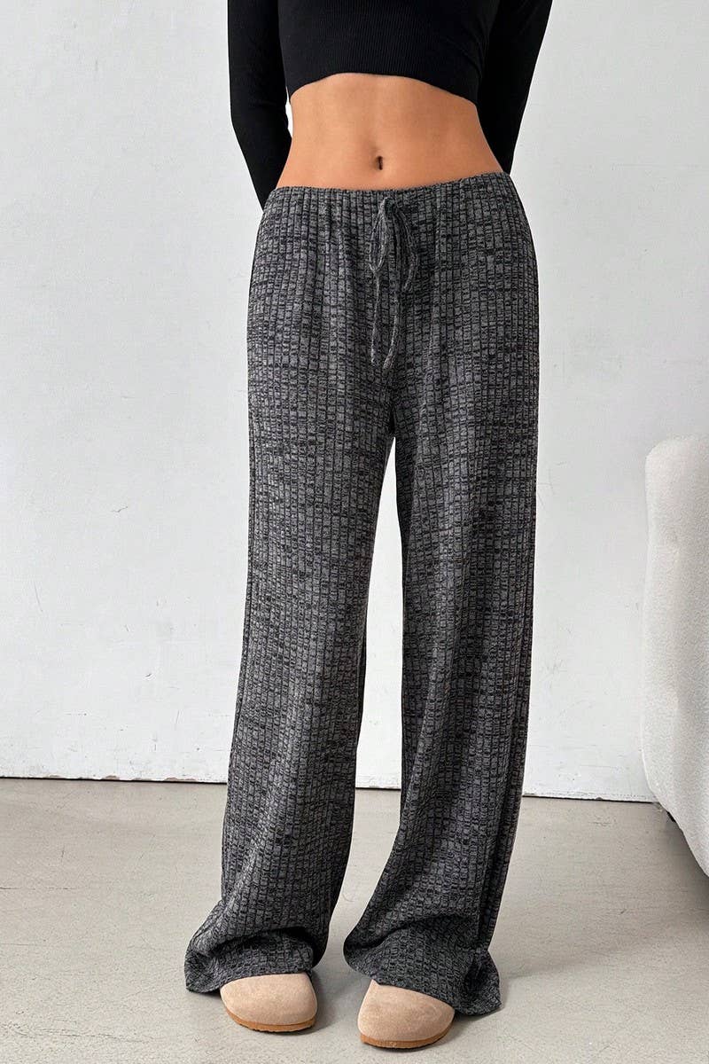 CWBLP01066_2025 FALL WINTER STRIPED DRAWSTRING COTTON PANTS