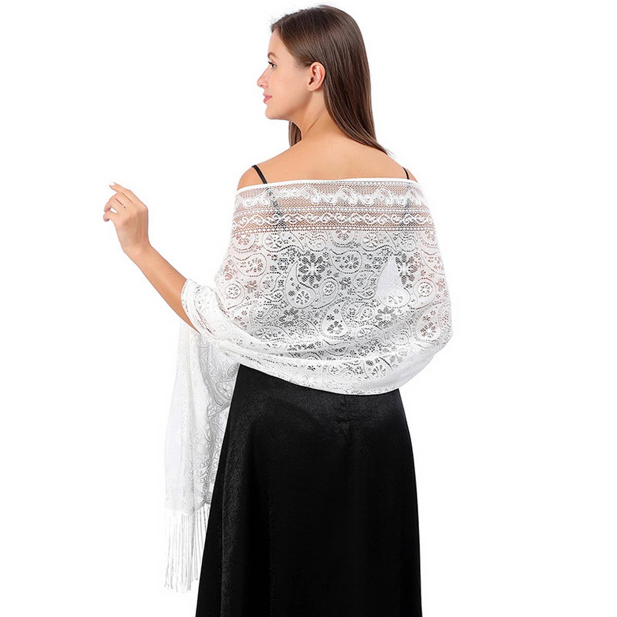 HOLLOW NEW STYLE MIN WHIRLWIND CASHEW SHAWL