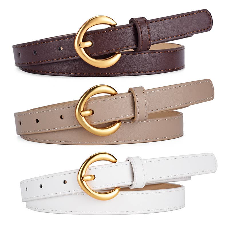 Alloy buckle belt everything simple fashion trend belt