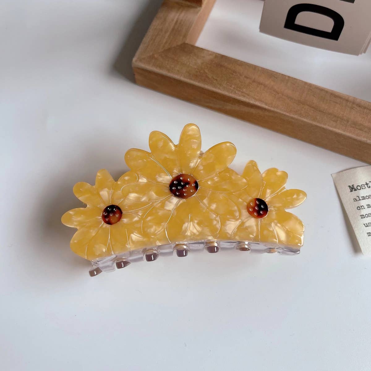 SIMPLE AND FRESH PALM BOUQUET HAIRPIN CLIP_CWAHA1327