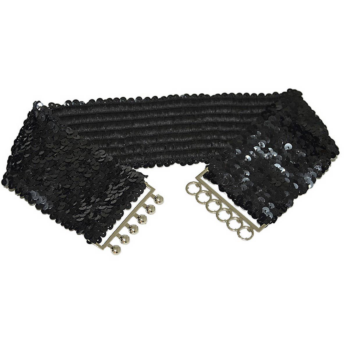 WOMEN'S STRETCH FISH SCALE SEQUIN GIRDLE_CWABE0492