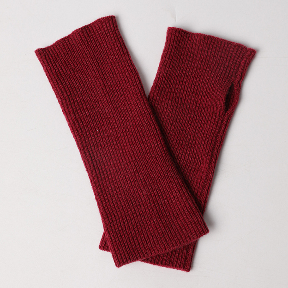 Cashmere Knit Gloves ??Half Finger for Students_CWAG0528