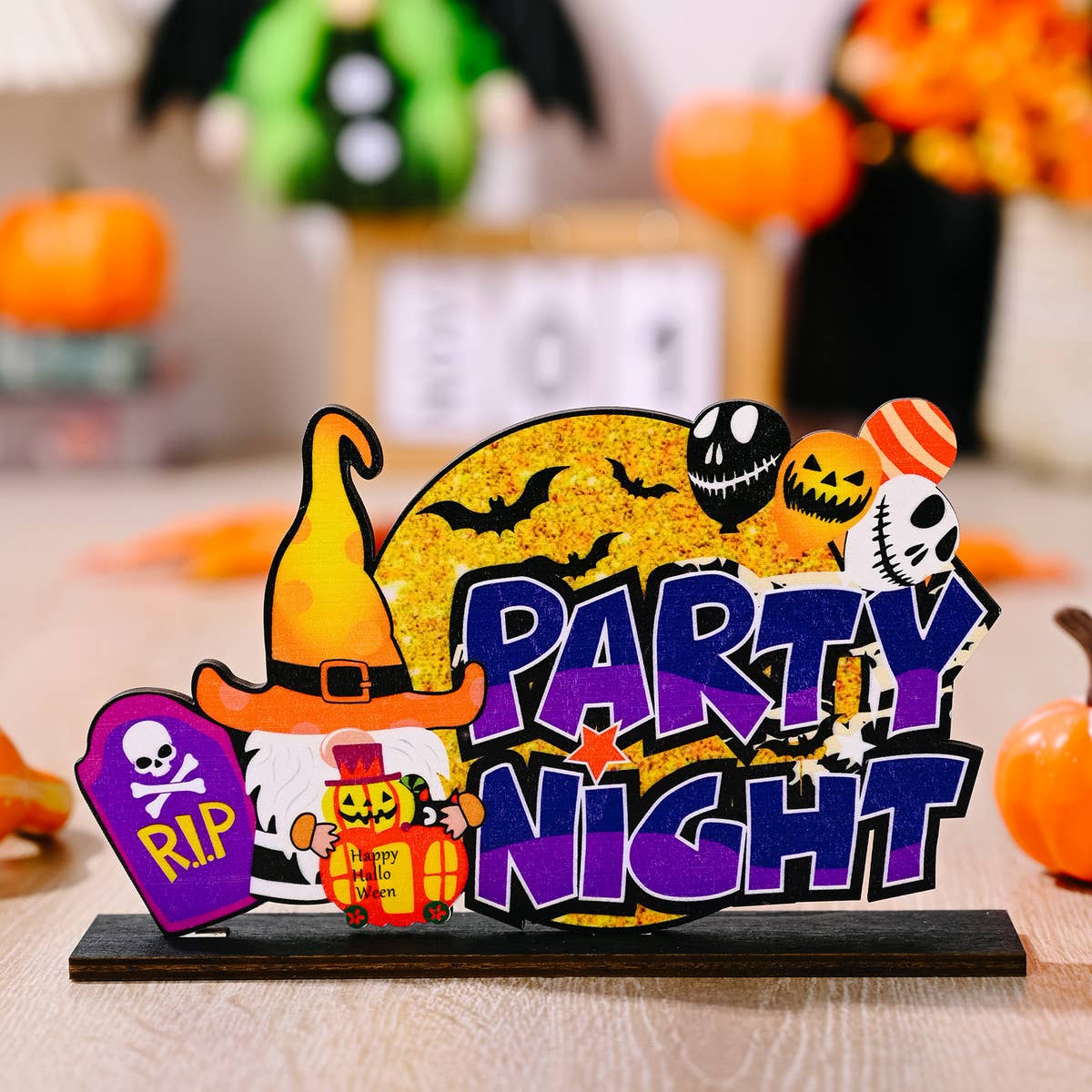 HALLOWEEN WOODEN DECORATIONS FOR HOME