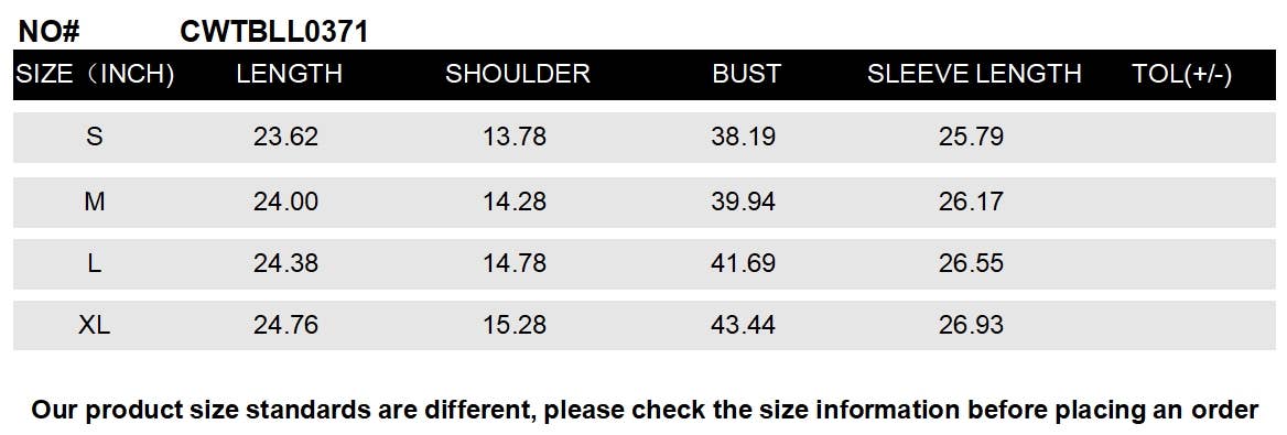 CWTBLL0371_Ruffle Detailed Long Sleeve Top