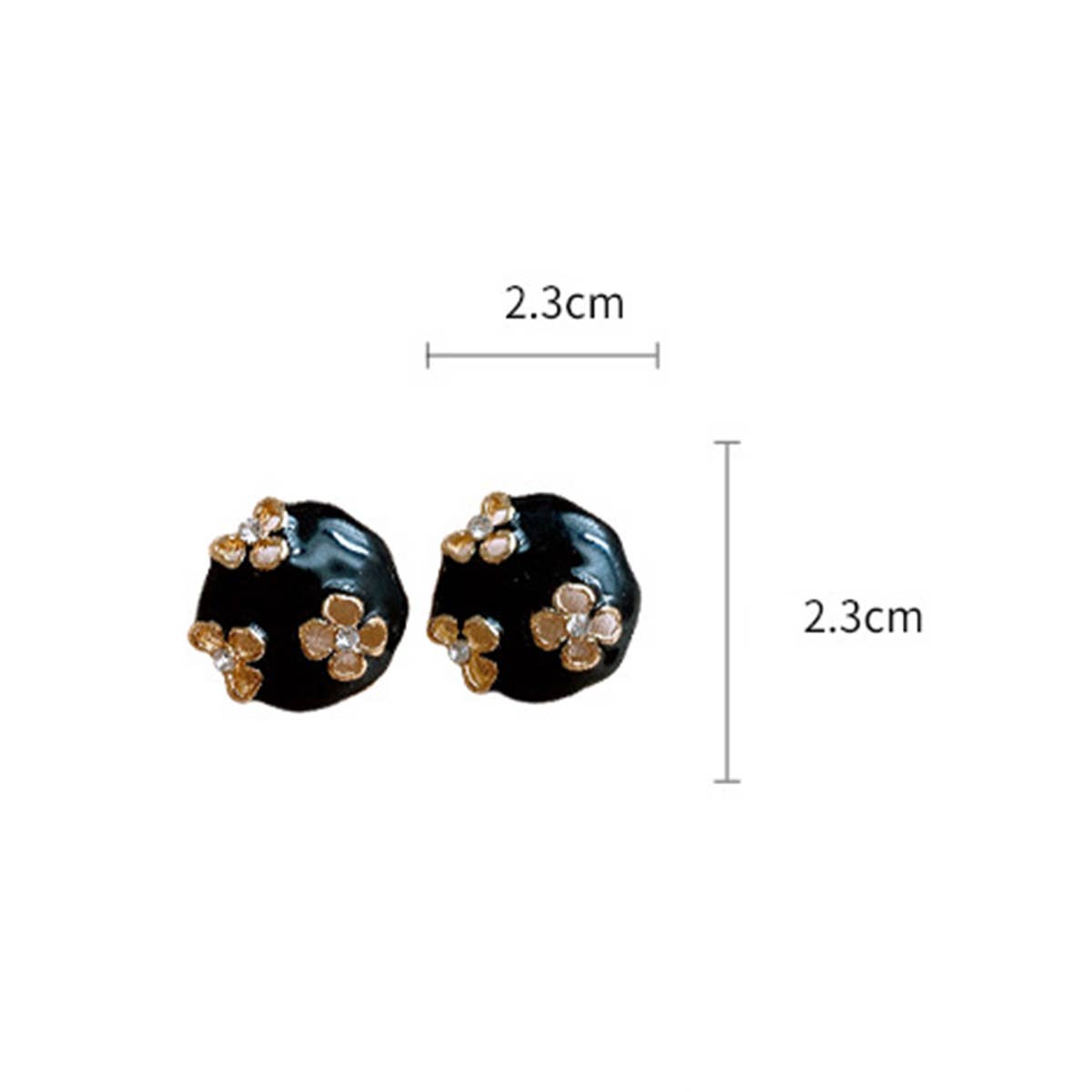 ROUND HOLLOW FLOWER FASHION EARRINGS